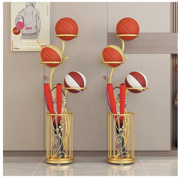 スケットボール収納ラック金属製スポーツ用品収納ラック多層スチール