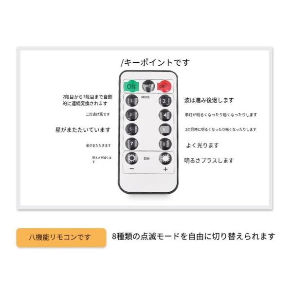 LED イルミネーションライト ナイアガラ ホワイト 防水 屋外 室内 両兼用 300球 クリスマス 電飾 白 カーテン ライト 株式会社錦点滅切替_6