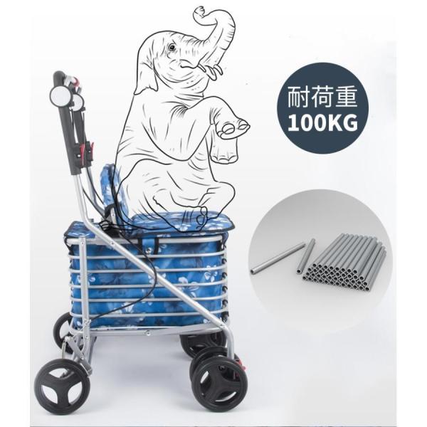シルバーカー おしゃれ コンパクト 座れる 散歩 シニア 歩行補助 買い物 錦 ショッピングカー 大容量 老人車 手押し車 介護 高齢者 軽量4タイプキャリーカート