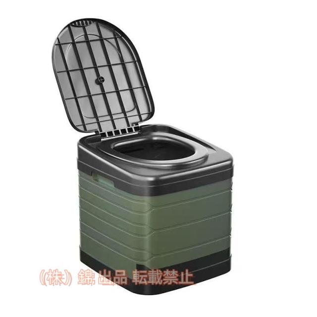 簡易トイレ 防災グッズ 災害用 凝固剤 折りたたみ式 キャンプ アウトドア テント セット 水洗 車内 処理袋 登山 避難 緊急 仮設 株式会社錦携帯 介護 ポータブル