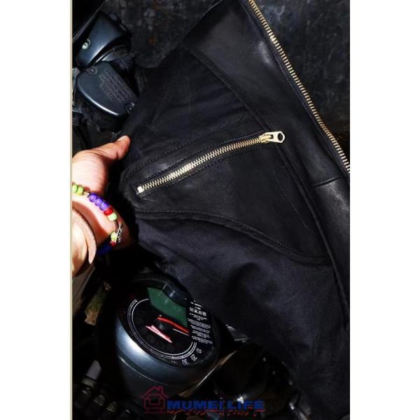 超人気☆1.2mm 30'sスタイル シングルライダース レザージャケット 株式会社錦ブラック トスカーナ植物鞣し革 羊革