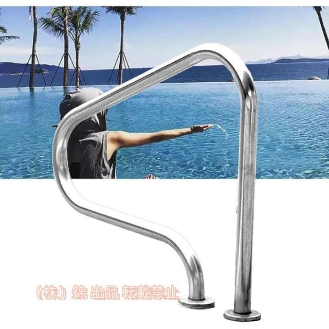 手すり屋外安全 304 ステンレス鋼プール手すりクイック マウント ベース - 31.5X31.5in/80x80cm 株式会社錦 地下プール エントリ用 手すり屋外安全 304 ステンレス鋼プール手すりクイック マウント 株式