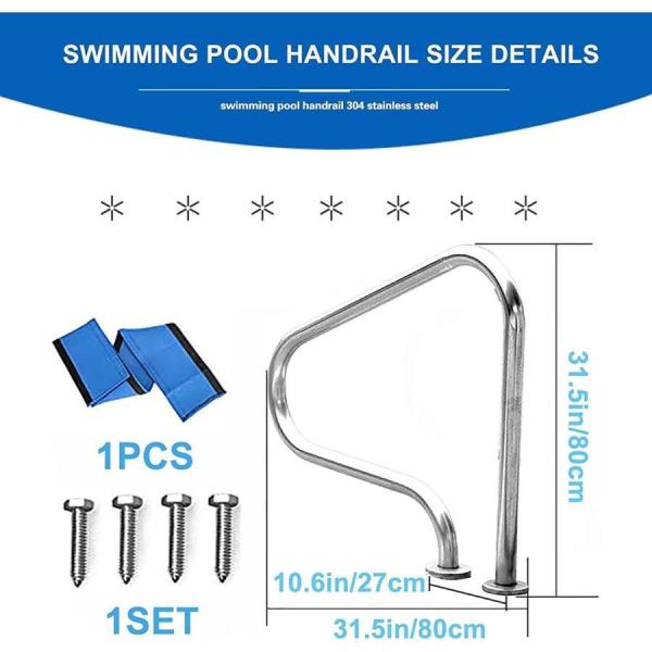 手すり屋外安全 304 ステンレス鋼プール手すりクイック マウント 株式
