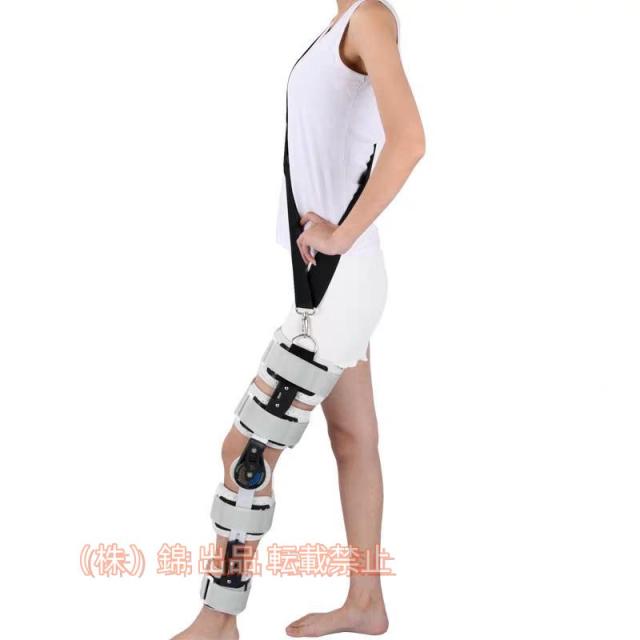 ヒンジ付き膝ブレース 医療用固定 膝サポーター 半月板 大きいサイズ 膝サポーター 高齢者用/男性/女性用/術後用 錦 調整可能膝固定装具スタビライザー