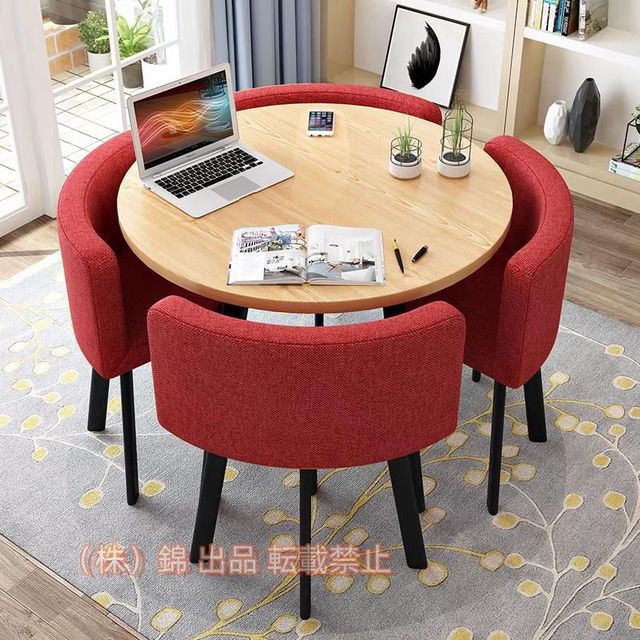 丸い形カフェテーブルダイニングセット12人掛けダイニングテーブル