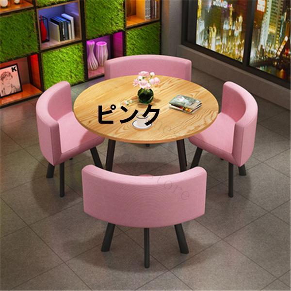 5枚セット 丸テーブルと椅子の組み合わせ 商談 役員応接 会議テーブル 多機能 棚付き ヨーロッパ風 株式会社錦 ロートアイアン 家具 カフェテーブル_1