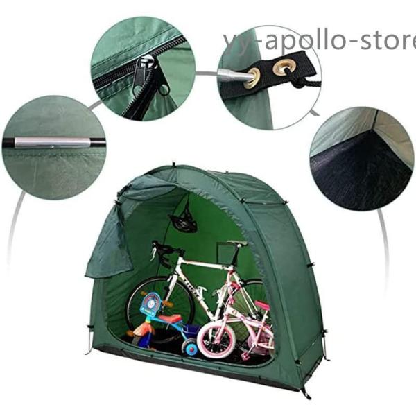 自転車テントサイクルポート バイクガレージ自転車置き場サイクルハウス屋外自転車テント自 転車カバー日焼け止め棚防水防風戸外用テント取り付けやすい 折りた_4