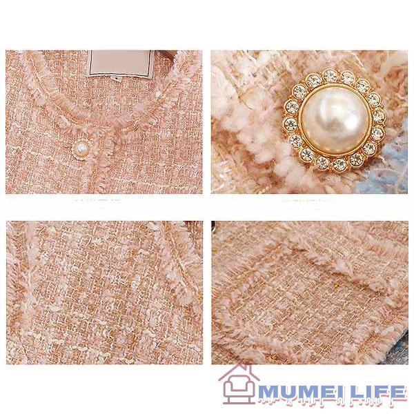 ノーカラージャケット　ツイード　ピンク フォーマル　入学式　七五三　パーティー　株式会社錦 セレモニー　結婚式　SからXL ノーカラージャケット ツイード ピンク フォーマル 入学式 七五三