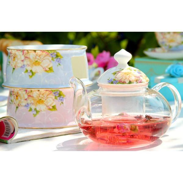 カップソーサー 急須 10個セットセット ティー コーヒーカップセット紅茶 兼用カップ セット ヨーロッパ風 エレガント 株式会社錦 花柄 高台付 おしゃれ_3