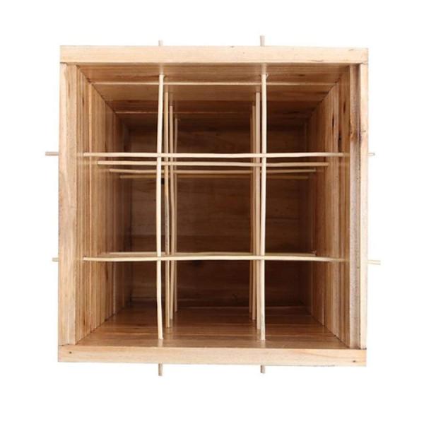 RemixOri みつばちの巣箱 木製 5層 ミツバチ 巣箱 ロック付き 養蜂箱 ミツバチの飼育や採蜜に適用 養蜂器具 防湿 防水 ミツバチ ミツバチ 巣箱 5階 蜜蜂巣箱 杉材 焼彩仕上 ワックスを煮る 5階の格子