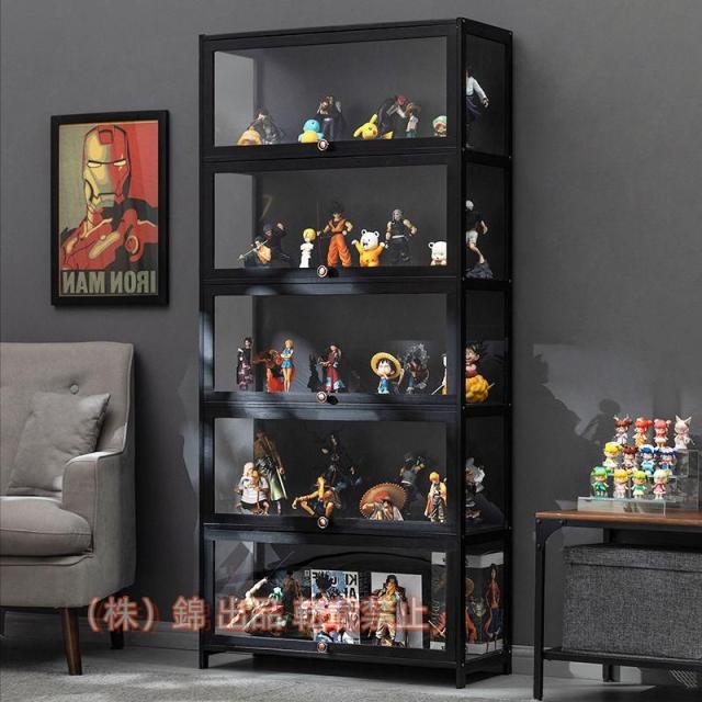 アクリルショーケース天然竹製コレクションケースフィギュアケース