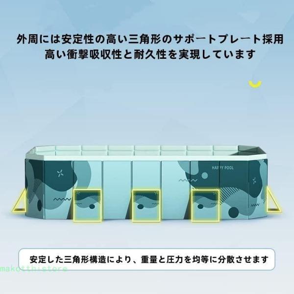 プール 折りたたみ 空気入れ不要 大型 ビニールプール 後片付け簡単 家庭用 子供 ペット用プール 水遊び 熱中症 株式会社錦対策 自宅 プレゼント (1.6m)