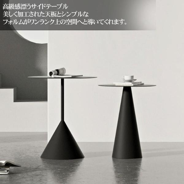 【予約】展示品 サイドテーブル 北欧 おしゃれ アイアン ミニテーブル テーブル ソファ ベッド 錦インダストリアル シンプル 直径40cm Sサイズ SD-10BKS_1
