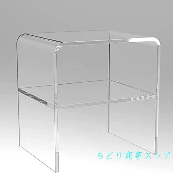 ベッドテーブル 多機能 ソファテーブル サイドテーブル 透明アクリルコーナーテーブル 錦 介護ベッド コーヒーテーブル ベッドルームベッドサイドテーブル_1
