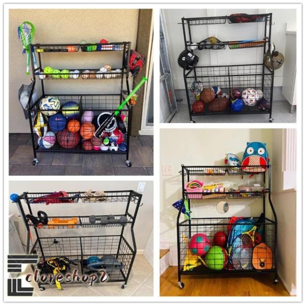 ボールスタンドバスケットボール収納ラックボール整理カゴボール収納