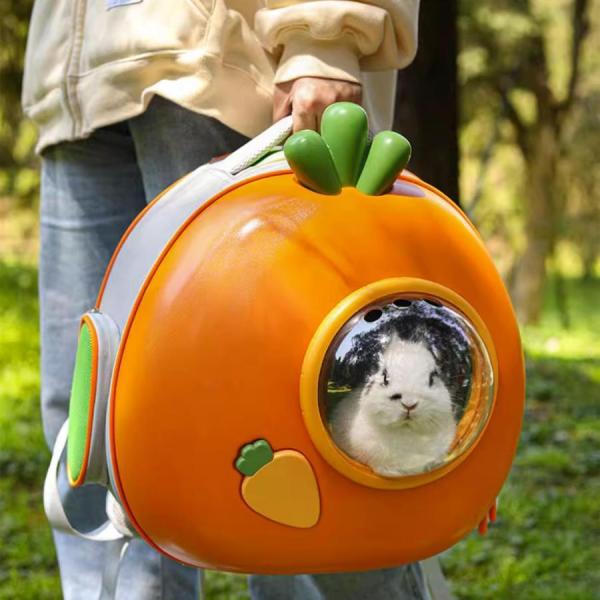 うさぎ キャリー43*25*35.5CM (5KG以内のウサギに適用) 兎 キャリーバッグ-うさぎが大好きなにんじんの形株式会社錦うさぎケージキャ