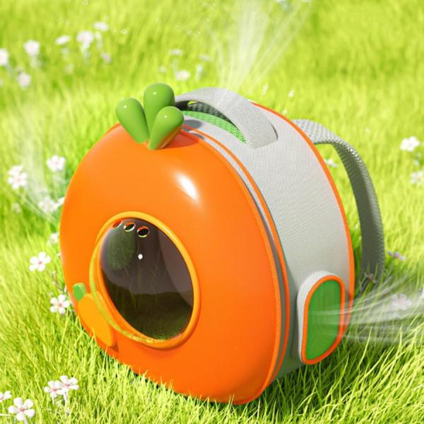 うさぎ キャリー43*25*35.5CM (5KG以内のウサギに適用) 兎 キャリーバッグ-うさぎが大好きなにんじんの形株式会社錦うさぎケージキャ