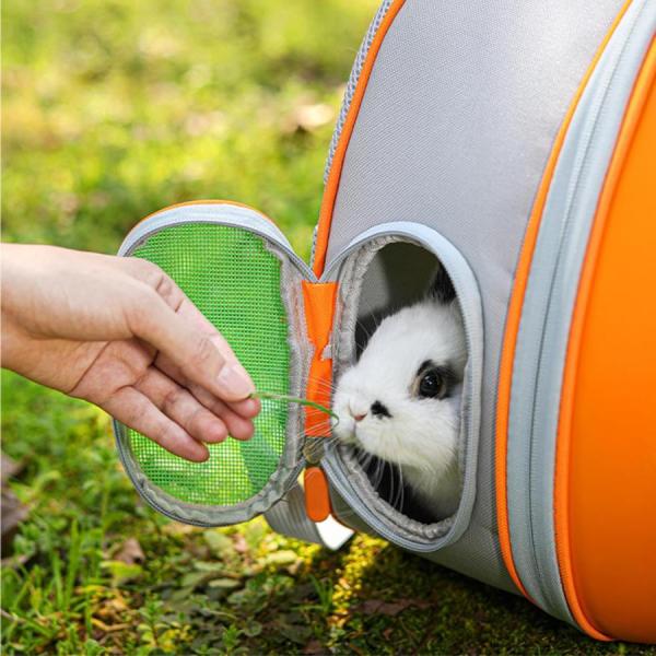 うさぎ キャリー43*25*35.5CM (5KG以内のウサギに適用) 兎 キャリーバッグ-うさぎが大好きなにんじんの形株式会社錦うさぎケージキャ