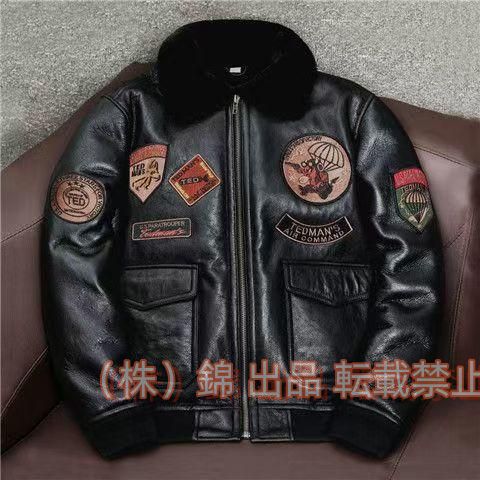 発送★羊革★レザージャケット★黒★パイロット★B3空軍飛行スーツ★エアフォースフライト★黒★★革ジャン★ライダース