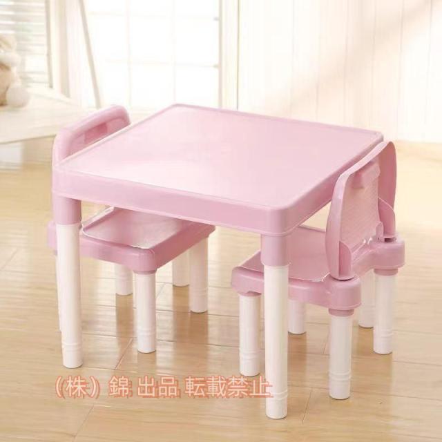 テーブル＆チェアセット子供用テーブルチェアセット 机椅子セット 3歳から デスクセット 株式会社錦学習机 勉強机 幼児用 子供部屋 インテリア 組立式