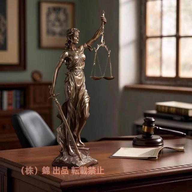 ギリシャの女神の彫刻株式会社錦 正義の女神テミス像正義の女神像デスクトップ樹脂工芸