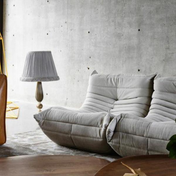 キャタピラーソファ オットマン付き 一人掛けソファ デザインチェア