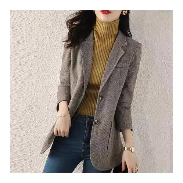 テーラードジャケット 　ブレザー　シングルジャケット　定番　ビジネス　上品　長袖　大きいサイズ有り　株式会社錦Ｓから3L 通勤通学20代30代40代50代60代 テーラードジャケット ブレザー シングルジャケット 定番 ビジネス