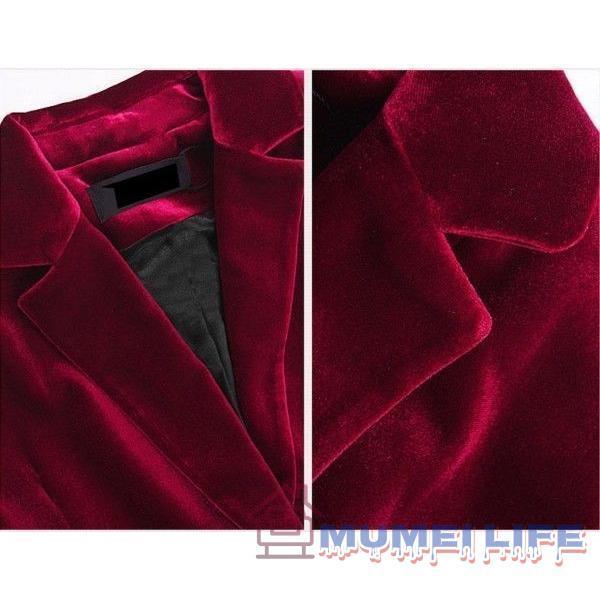 ベルベットジャケット/ベロア/レディース/シングル/ジャケット