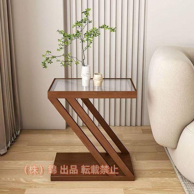 オープンシェルフラックサイドテーブルナイトテーブルおしゃれz字