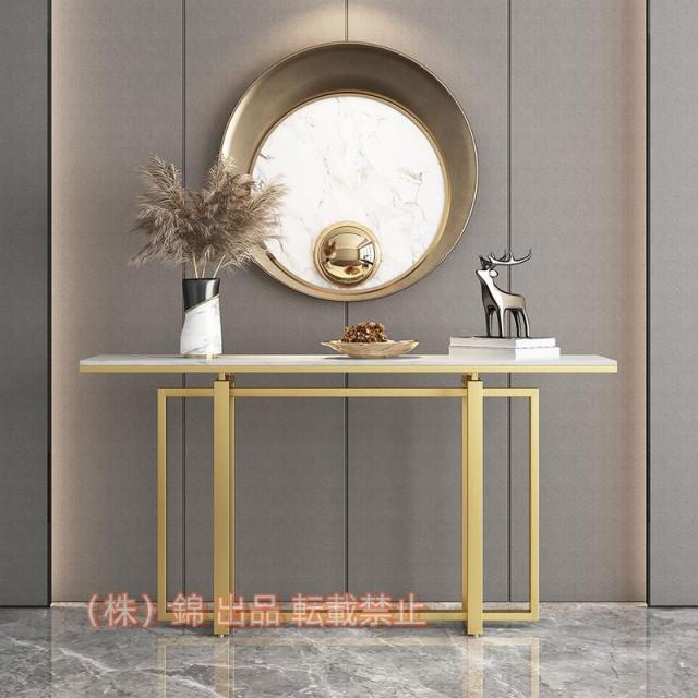 コンソールテーブル カウンターサイドスリム 玄関 大理石柄 コンソール