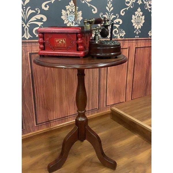 サイドテーブル 木製 丸 円形 レトロ アンティーク おしゃれ ロココ調 白 カフェテーブル 丸テーブル サイドテーブル ダイニング