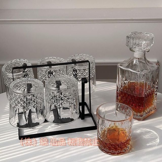 大塚硝子店 ガラス製 花切子 冠水瓶 700cc ルリ HN-40BL 大塚硝子店 ガラス製 花切子 冠水瓶 700cc ルリ HN-40BL