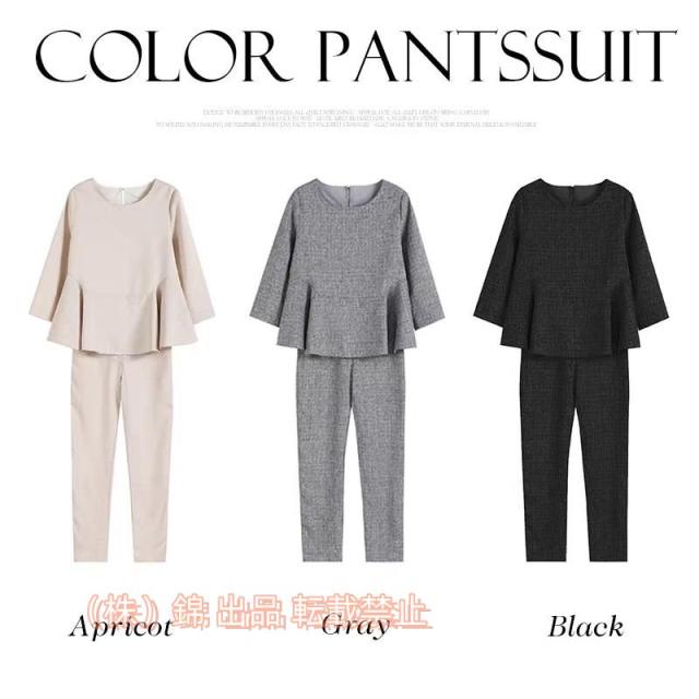 卒園式 服装 ママ 卒業式 服 母 入学式 入園式 スーツ レディース 2点セットアップ パンツスーツ 株式会社錦おしゃれ 30代 40代 フォーマル セレモニースーツ