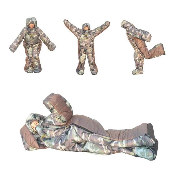 着る袋 寝袋 人型 歩ける あったか ポカポカ キャンプ 登山 株式会社錦 車中泊 防災 -5℃-5℃適用 男女兼用