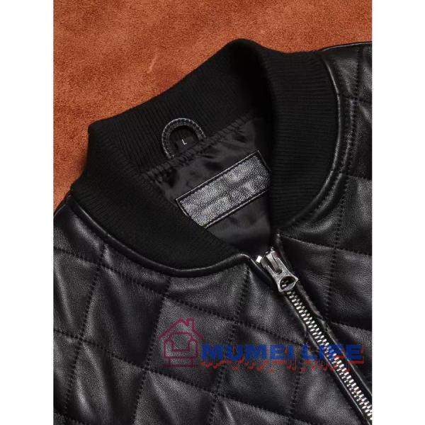 新しいタイプの羊の皮 本革のジャケットで スリムフィットでベー ス