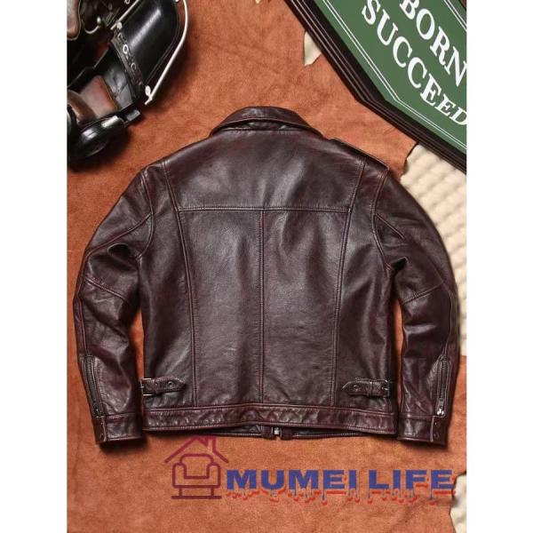 石磨を古くして クラシックで M65のハンティングジャケット 上質な牛革