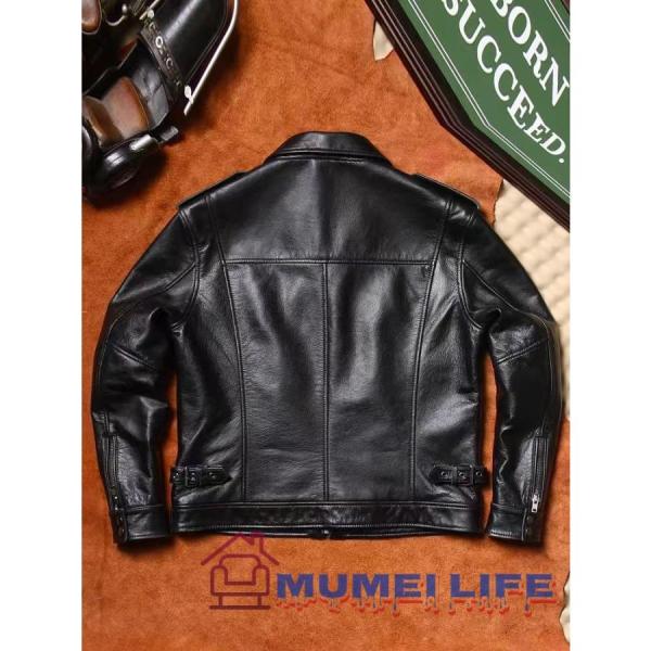 石磨を古くして クラシックで M65のハンティングジャケット 上質な牛革 メンズレザー株式会社錦、レザージャケット 石磨を古くして クラシックで M65のハンティングジャケット 上質な牛革