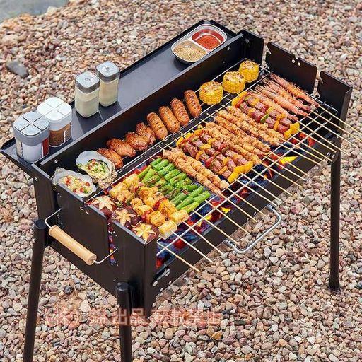 新品未使用バーベキューグリル 家庭用 炭 大型 屋外 中庭 グリル 5人以上 バーベキューツール BBQ HW85 中古未使用ATAAY バーベキューグリル ポータブル 厚手 炭 マルチ