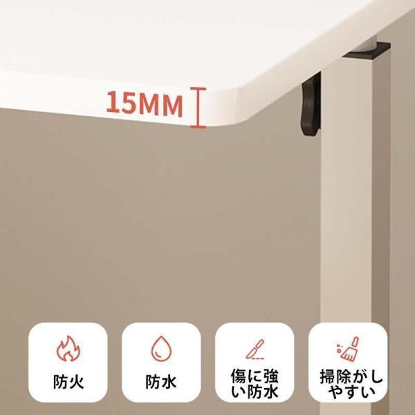 サイドテーブル 昇降式テーブル 無段階 高さ調節 レバー式 60×40 在宅 株式会社錦 介護 折りたたみテーブル 組立不要 キャスター付き 一人暮らし 便利_7