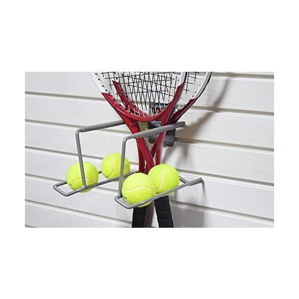 テニスラケットウォールマウントボールディスプレイラックバドミントン