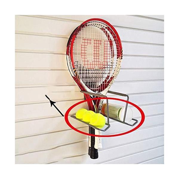 テニスラケットウォールマウントボールディスプレイラックバドミントン/テニス/ピンポンラケットホルダーガレージオーガナイザー錦スポーツ収納ステーショ テニスラケットウォールマウントボールディスプレイラックバドミントン