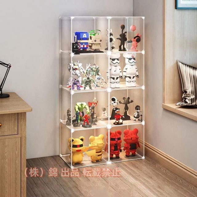 フィギュアラック 大容量 HD透明 ディスプレイラック ディスプレイ