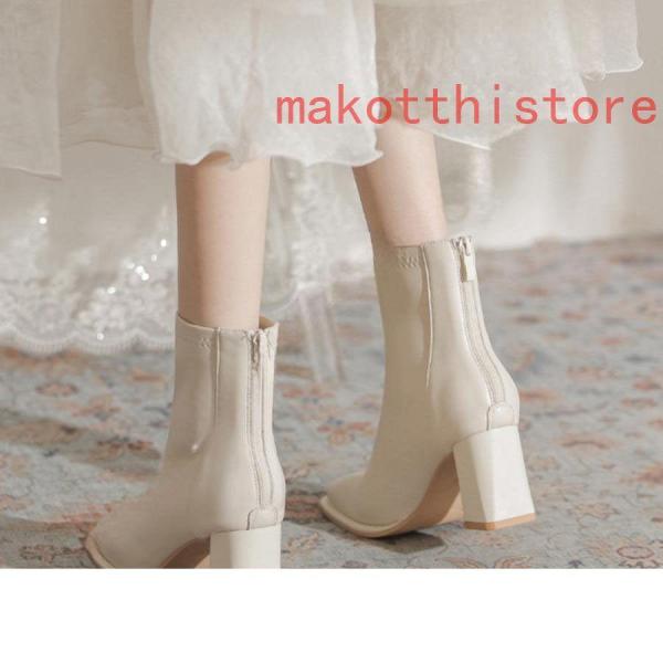 ショートブーツ7センチヒールレディースおしゃれ短ブーツローヒール