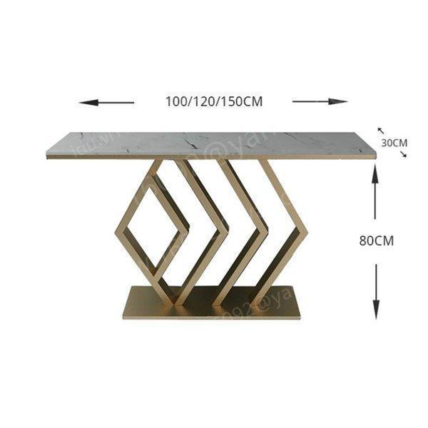 極上品 注目 高級大理石 サイドテーブル 電話台 コンソールテーブル