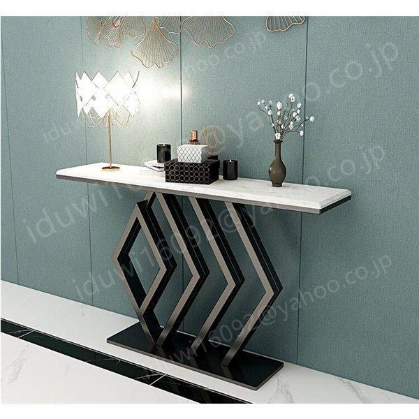 極上品 注目 高級大理石 サイドテーブル 電話台 コンソールテーブル