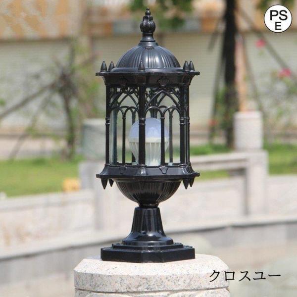 門柱灯屋外照明レトロ防水外灯ガーデンライト照明照明器具門灯柱上付け照明スタンドライト玄関エクステリア庭園灯株式会社錦エントランスアンティーク風_2
