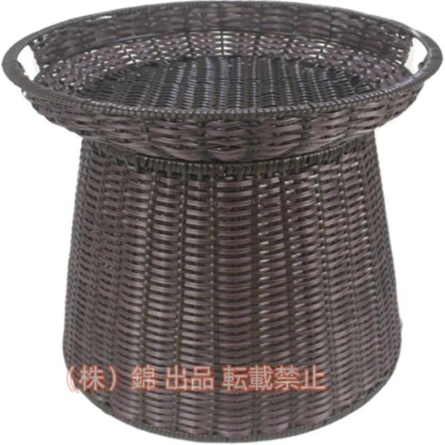 フルーツバスケット スーパーマーケットのパイルヘッドバスケットフルーツディスプレイバスケット模造籐織り収納バスケットグラウンドパイルディスプレイラック