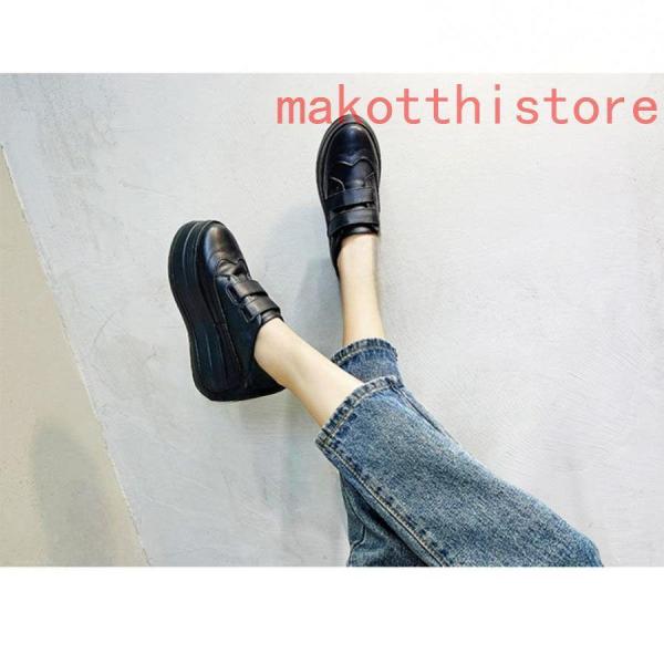 厚底スニーカーレディースシューズインヒールスニーカーウォーキングシューズインヒールスリッポン黒株式会社錦おしゃれかわいい厚底靴マジックテープ 厚底スニーカーレディースシューズインヒールスニーカーウォーキング