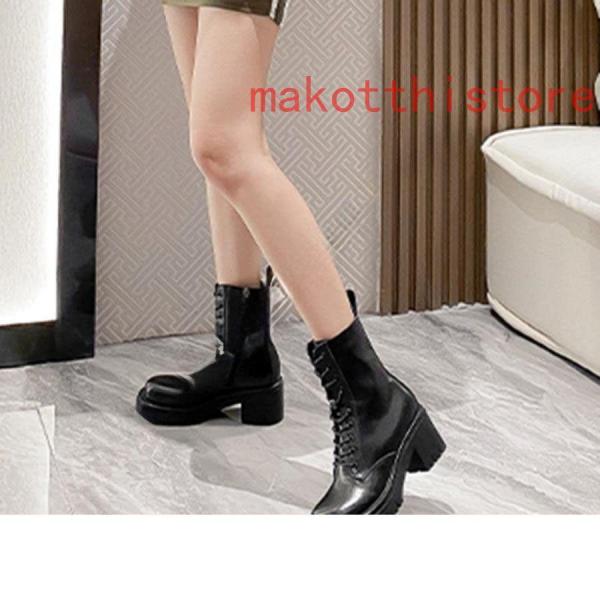 ショートブーツレースアップブーツブーティー編み上げブーツハイヒール