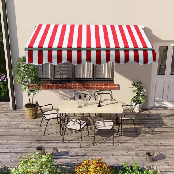 手動ひさしオーニングテント、防水およびUV伸縮式オーニングテント